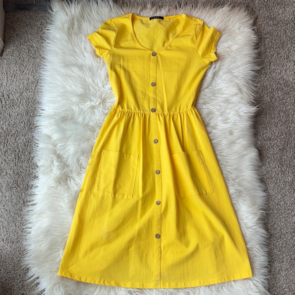 ouges yellow sun sundress